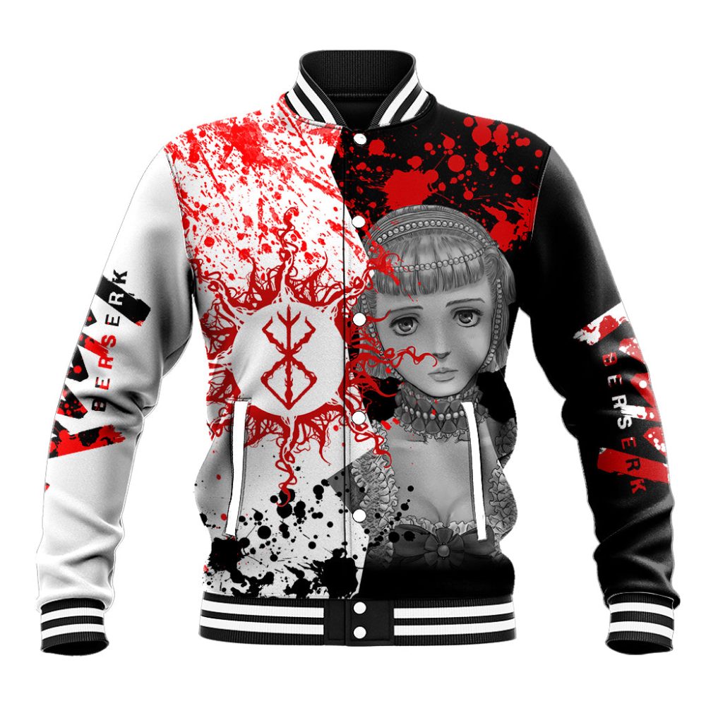 Farnese De Vandimion Berserk Baseball Jacket Grunge Blood Style Ts04