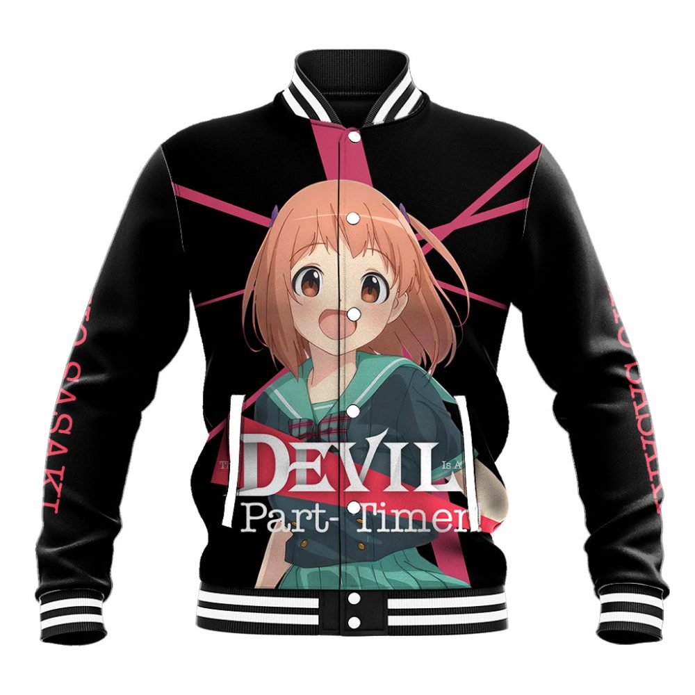 Chiho Sasaki The Devil Part Timer Baseball Jacket Anime Style Ts04