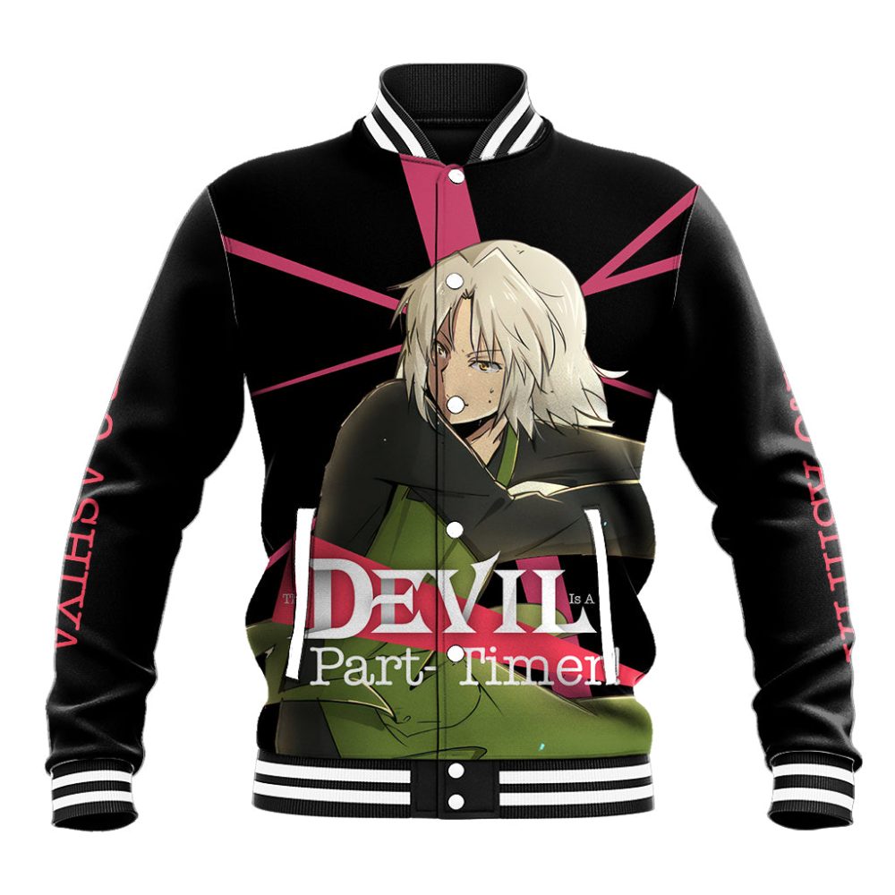 Shiro Ashiya The Devil Part Timer Baseball Jacket Anime Style Ts04