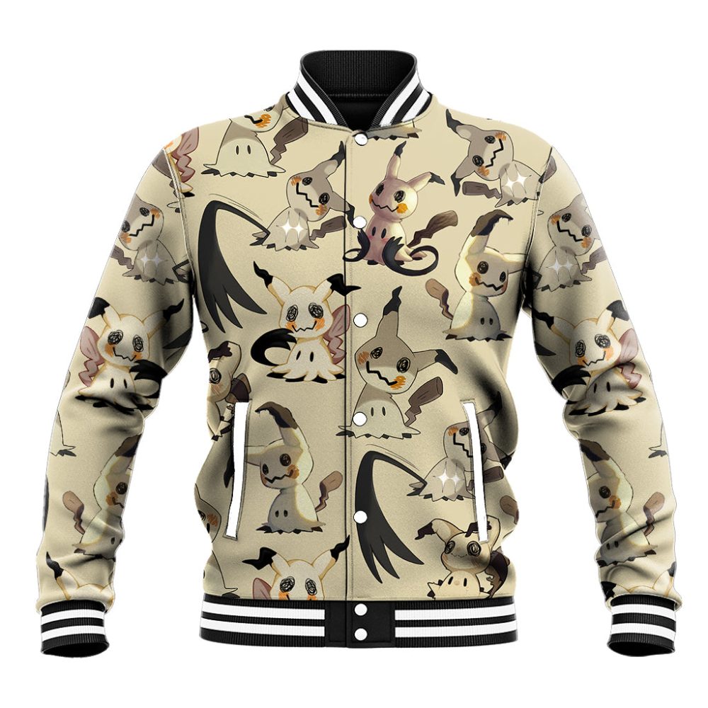Mimikyu - Pattern Style Baseball Jacket Ts04
