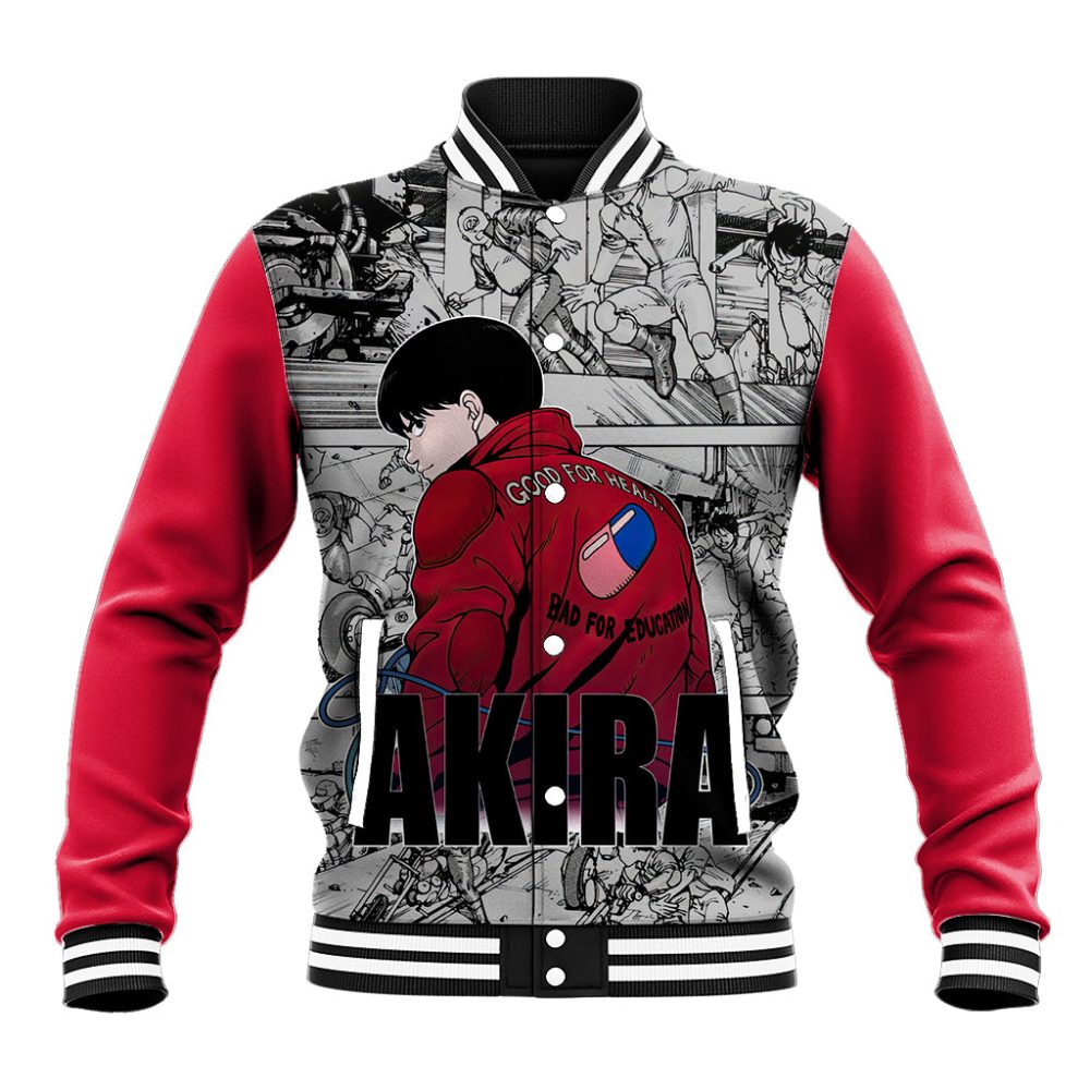 Kaneda - Akira Manga Style Baseball Jacket Ts04