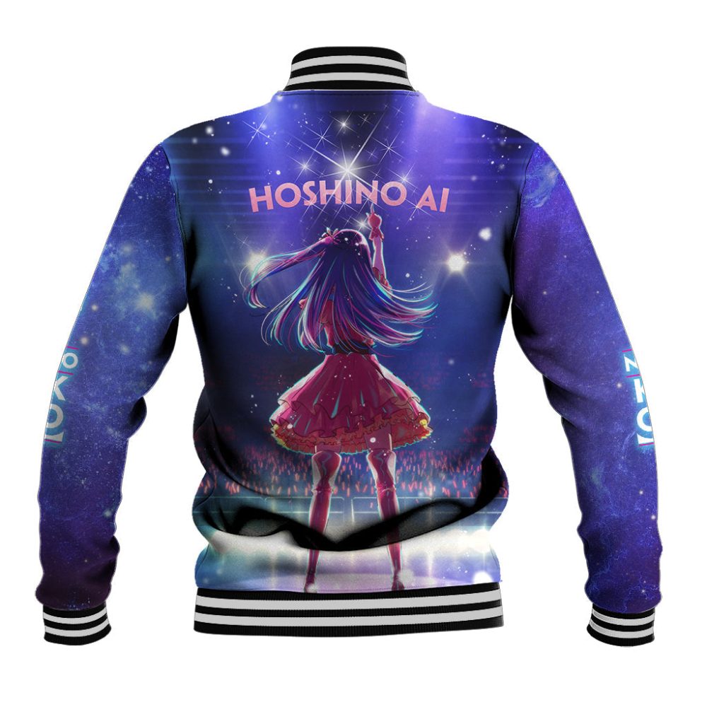 Oshi No Ko Anime Baseball Jacket Hoshino Ai On Stage Ts07