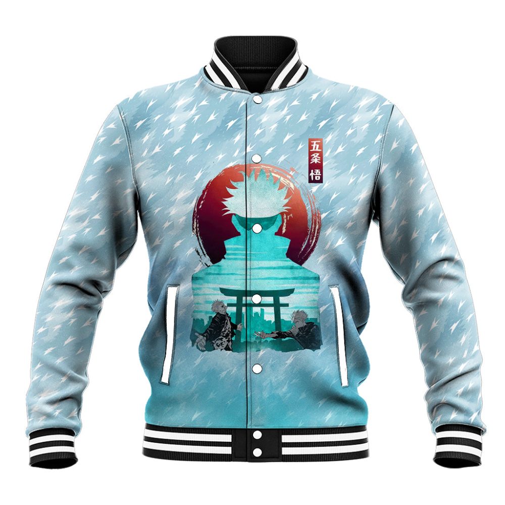 Jujutsu Kaisen Gojo Satoru Baseball Jacket Traditional Aesthetics Ts07