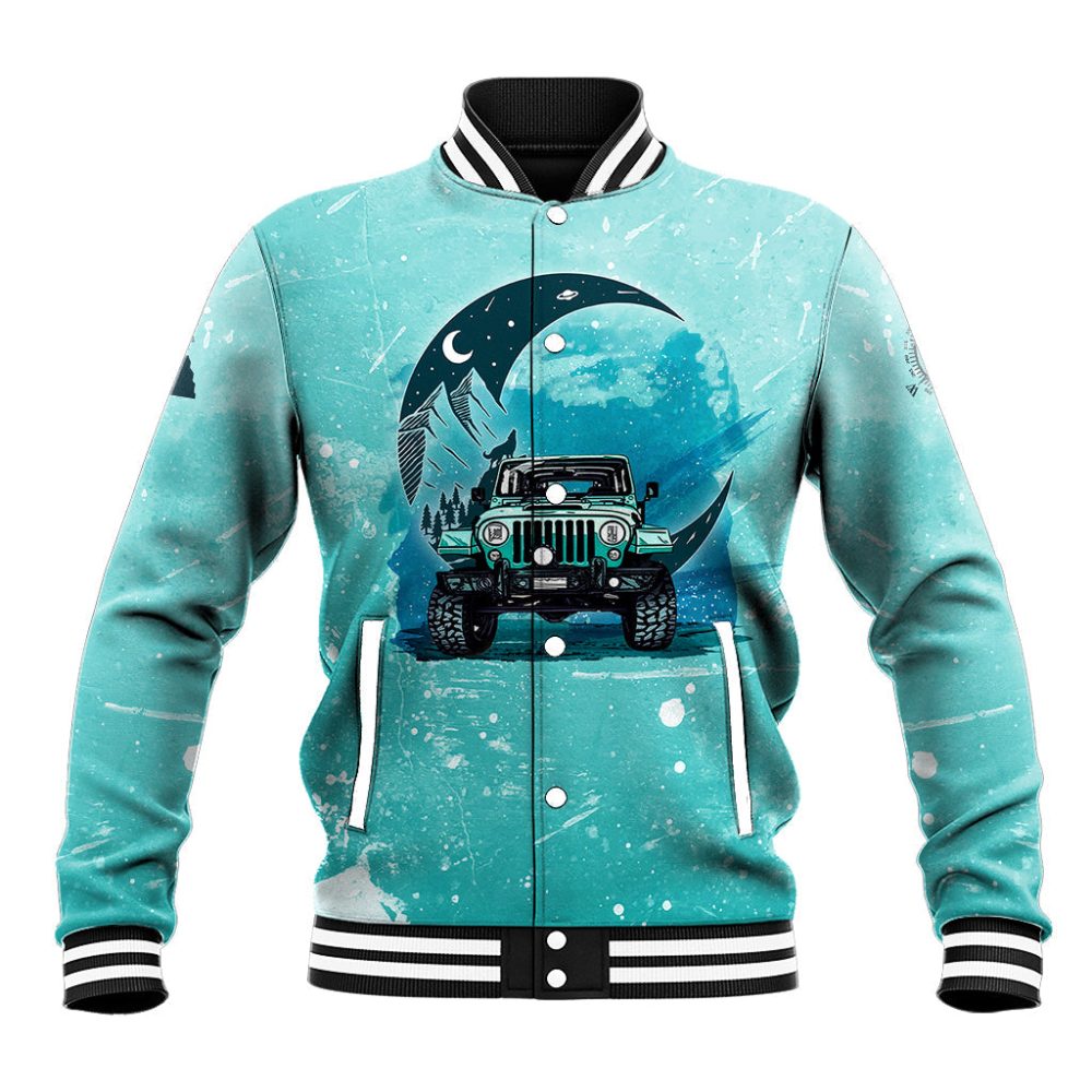 Jeep Baseball Jacket Always Take The Scenic Route Ts07