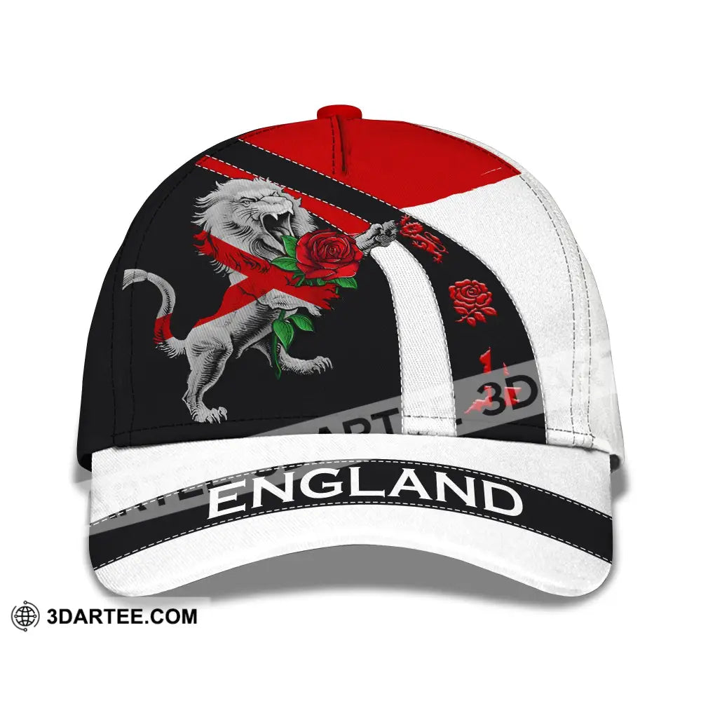 Unisex Cap, Football Cap, England Rose Lion Cap