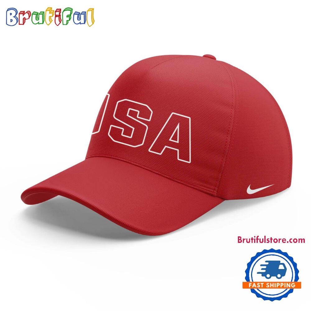 Usa Softball Team 2025 Red Cap Hats